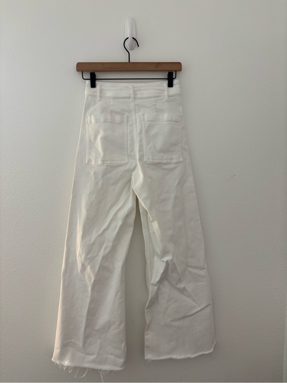 Zara white marine straight wide-leg jeans - Picture 4 of 4